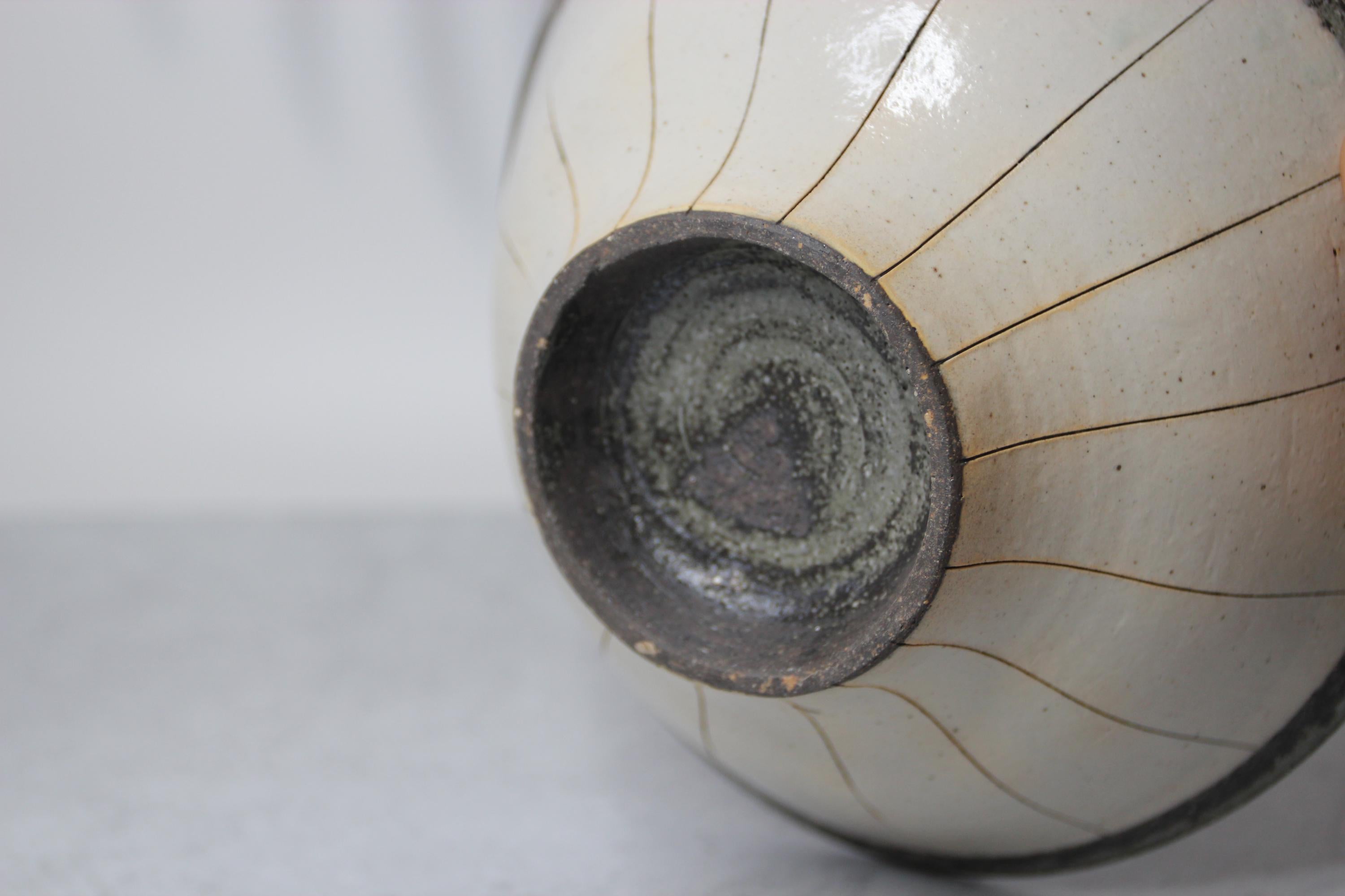 Handmade Shigaraki Ware Bowl: Japanese Wabi Sabi Ceramic Serving Bowl