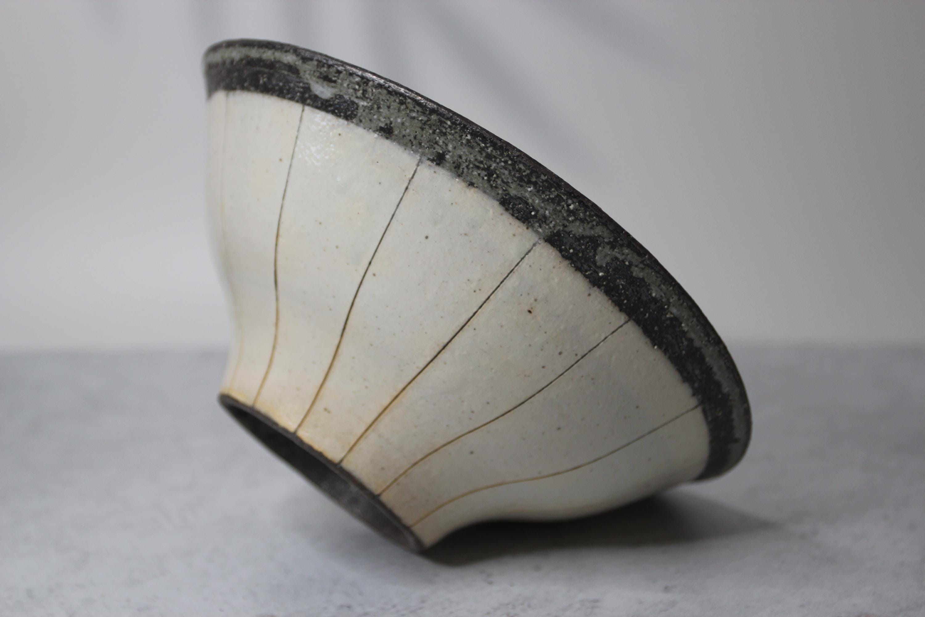 Handmade Shigaraki Ware Bowl: Japanese Wabi Sabi Ceramic Serving Bowl