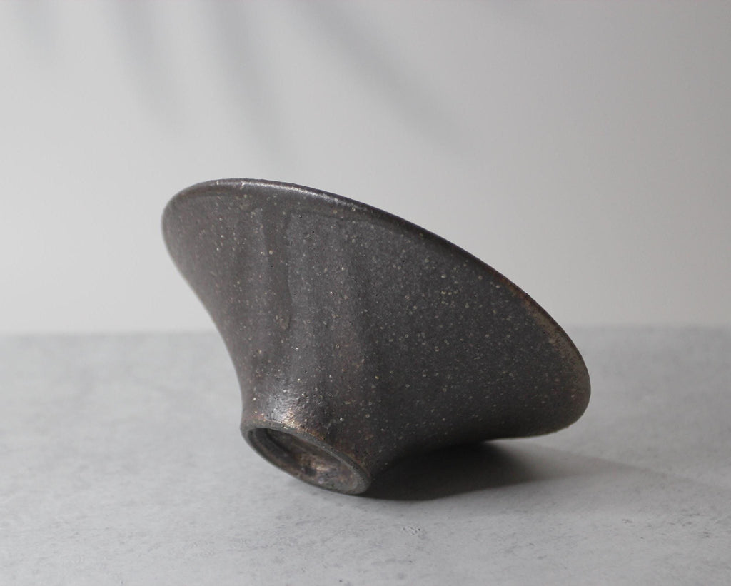 Handmade Shigaraki Ware Bowl: Wabi Sabi Japanese Ceramic Dish (15cm)