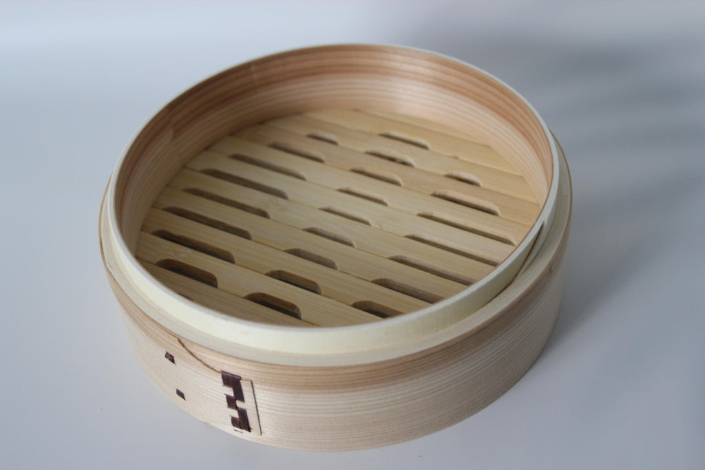 Handmade Japanese Cedar & Bamboo Steamer | Traditional Wooden Food Steamer | Eco-Friendly Cookware