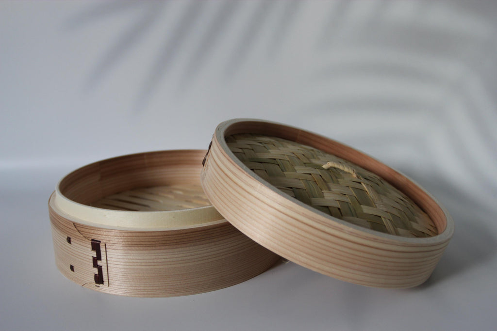Handmade Japanese Cedar & Bamboo Steamer | Traditional Wooden Food Steamer | Eco-Friendly Cookware