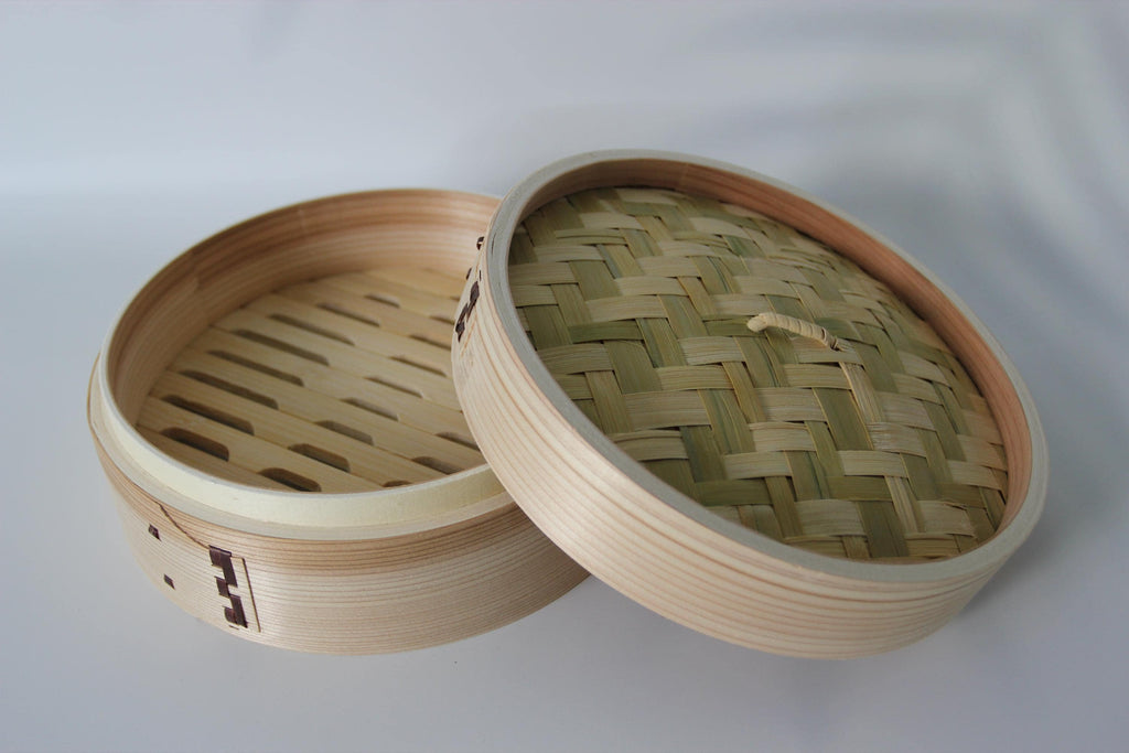 Handmade Japanese Cedar & Bamboo Steamer | Traditional Wooden Food Steamer | Eco-Friendly Cookware