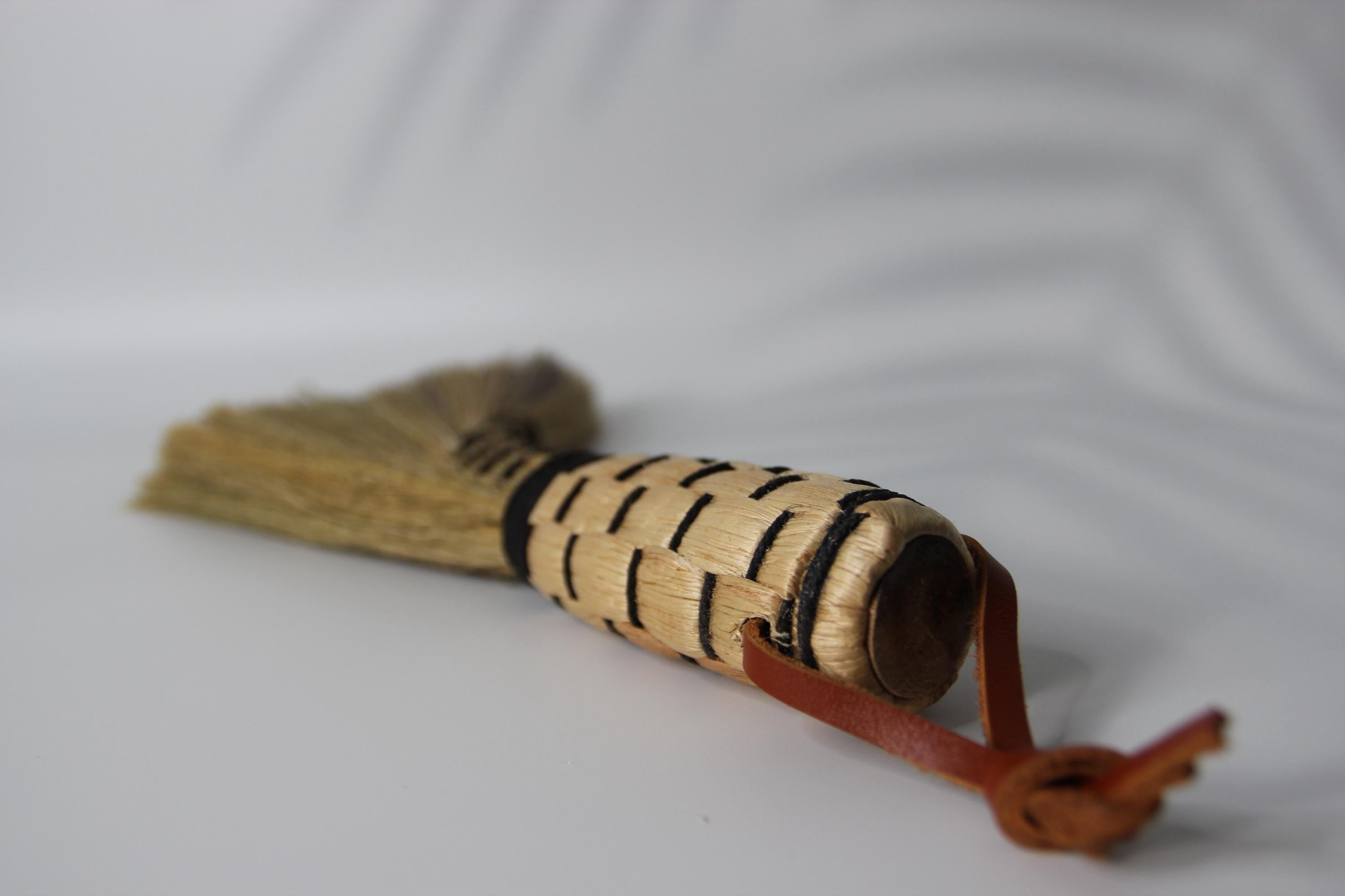 Handmade Tiger Grass Broom | Natural Soft Broom with Eucalyptus Handle | Eco-Friendly Home Cleaning Tool