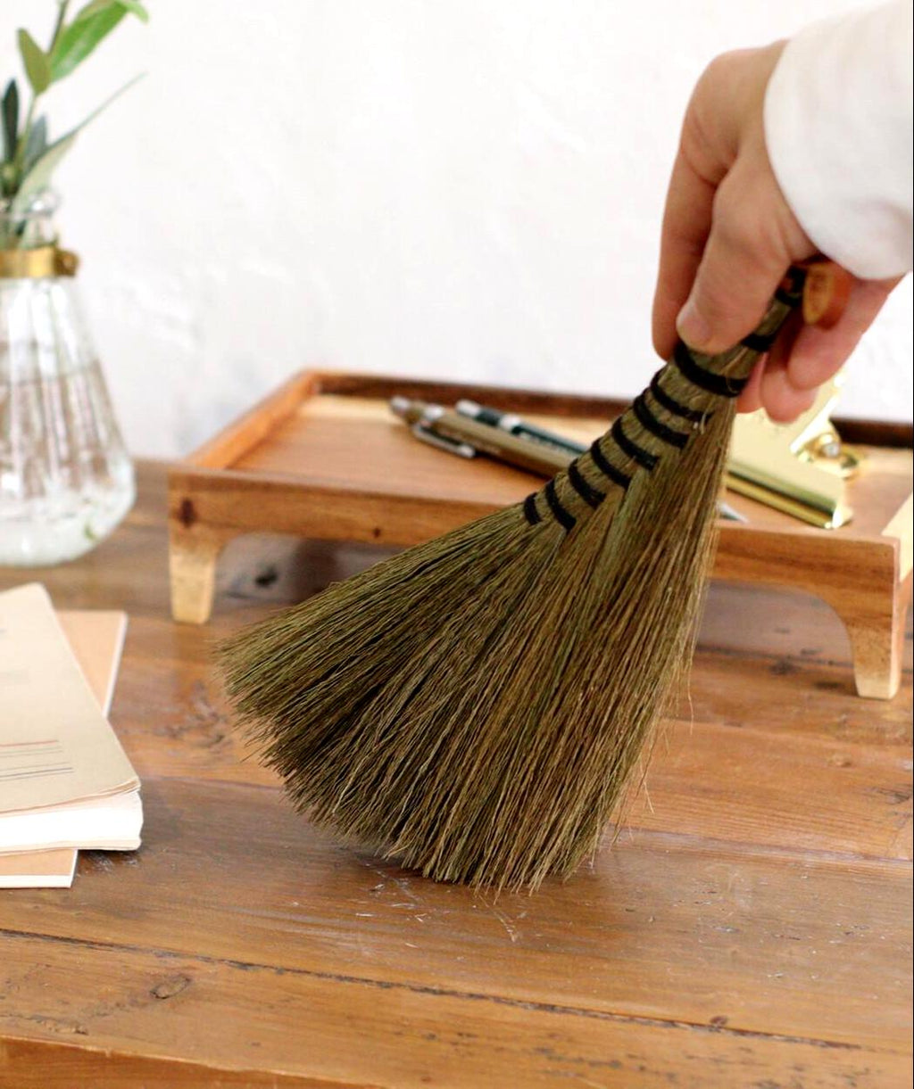 Handmade Tiger Grass Broom | Natural Soft Broom with Eucalyptus Handle | Eco-Friendly Home Cleaning Tool