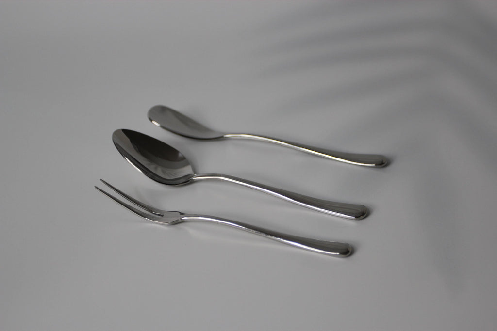 Handmade Japanese Dessert Cutlery Set | 18-8 Stainless Steel | Gift Box from Tsubame-Sanjo Niigata