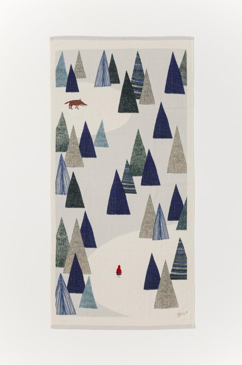 Fairytale Embroidered Bath Towel | Japanese Imabari Cotton Towel | MoritaMiW x Kusubashi Monori