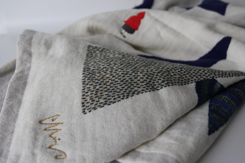 Fairytale Embroidered Bath Towel | Japanese Imabari Cotton Towel | MoritaMiW x Kusubashi Monori