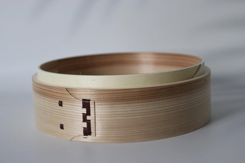 Handmade Cedar & Bamboo Steamer | 21cm or 24cm Traditional Wooden Food Steamer | Eco-Friendly Cookware