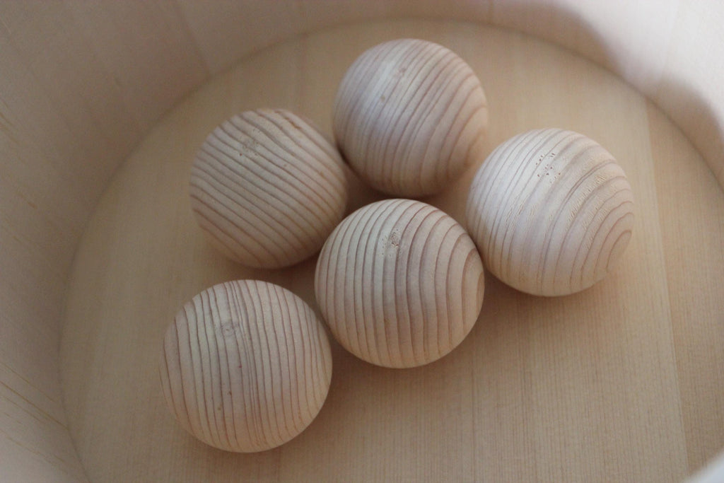 Hinoki Onsen Balls: Japanese Cypress Aroma - Natural Bath Spa Gift