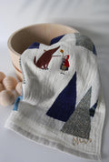 Fairytale Embroidered Hand Towel | Japanese Imabari Cotton Towel | moritaMiW × Kusubashi Monori