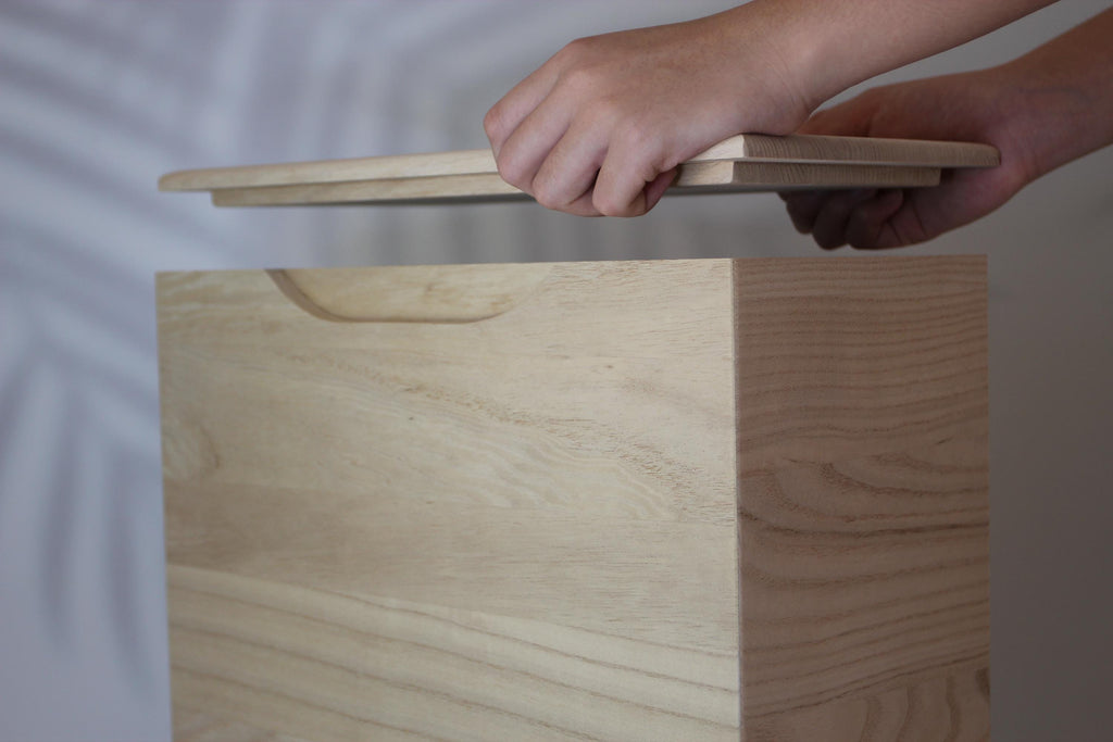 Handmade Paulownia Wood Rice Bin | Japanese Senshu Craft, 10kg