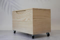 Handmade Paulownia Wood Rice Bin | Japanese Kitchen Storage, 5kg