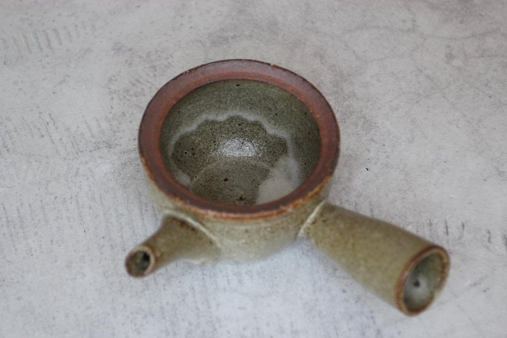 Shigaraki Ware Japanese Teapot | Kiln-Changed Deep Kyusu 300ml | Handmade Clay Teapot Made in Japan