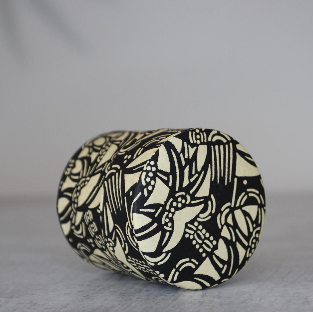 Japanese Washi Paper Tea Canister | Airtight Storage Tin, Made in Japan