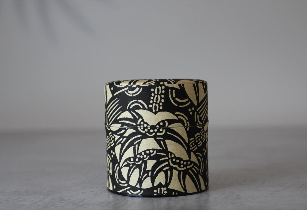 Japanese Washi Paper Tea Canister | Airtight Storage Tin, Made in Japan