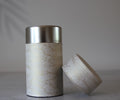Japanese Washi Tea Canister | Kenran Wave Tin Storage, 200g