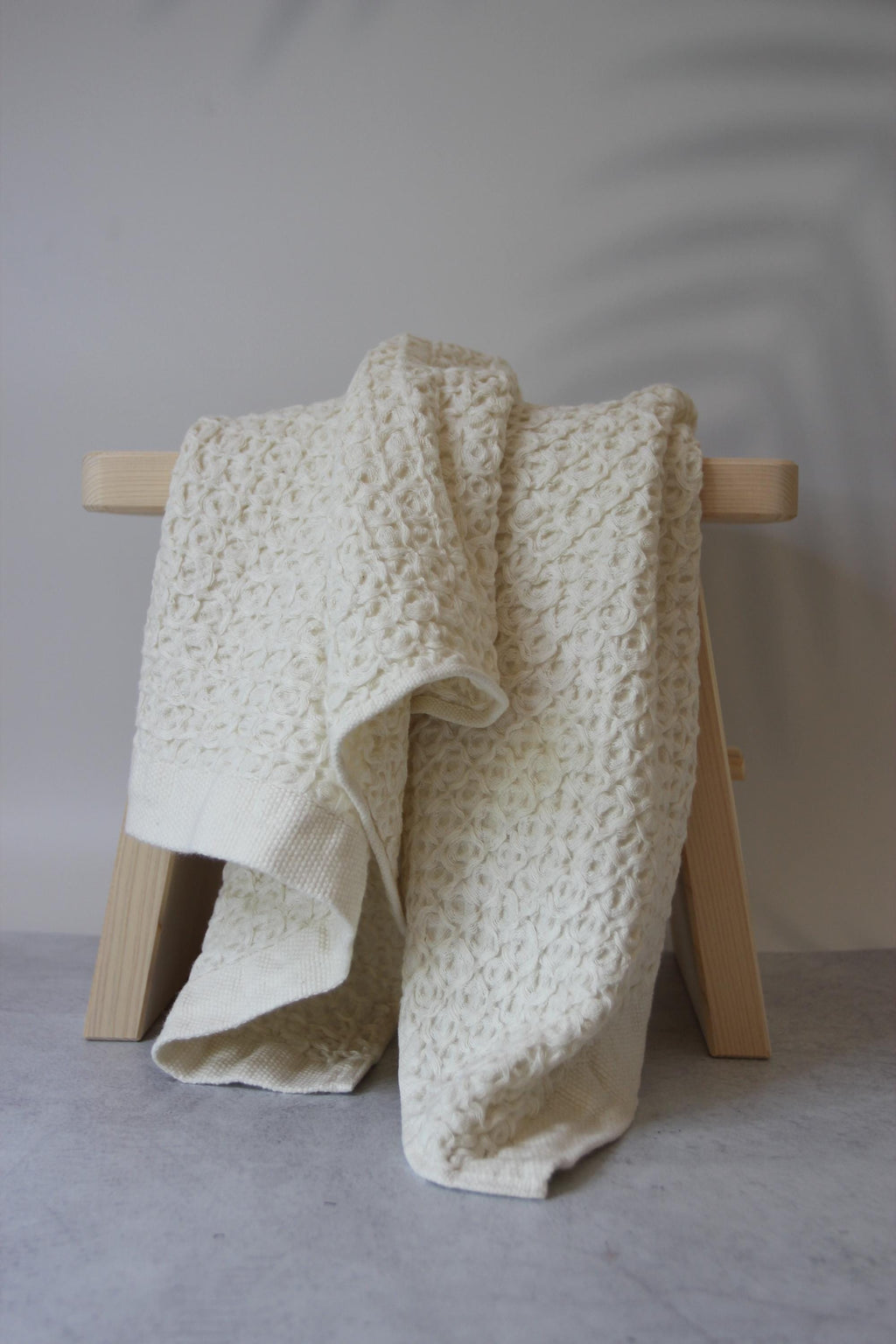Cotton Linen Waffle Hand Towel  Imabari Japanese Towel, Made in Japan