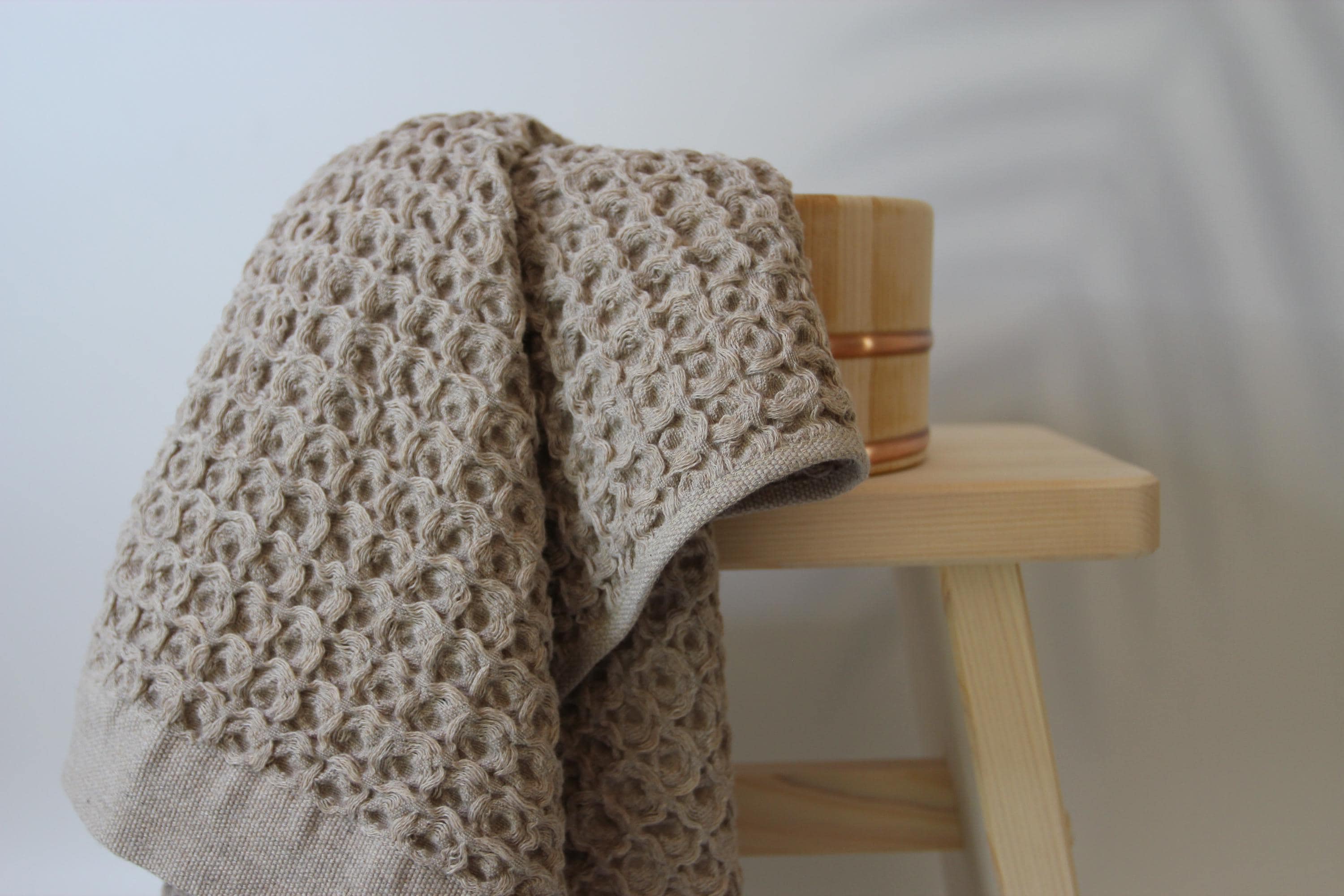 Brera Waffle Bath Towel (Extra Large) Imabari Japanese Cotton Towel