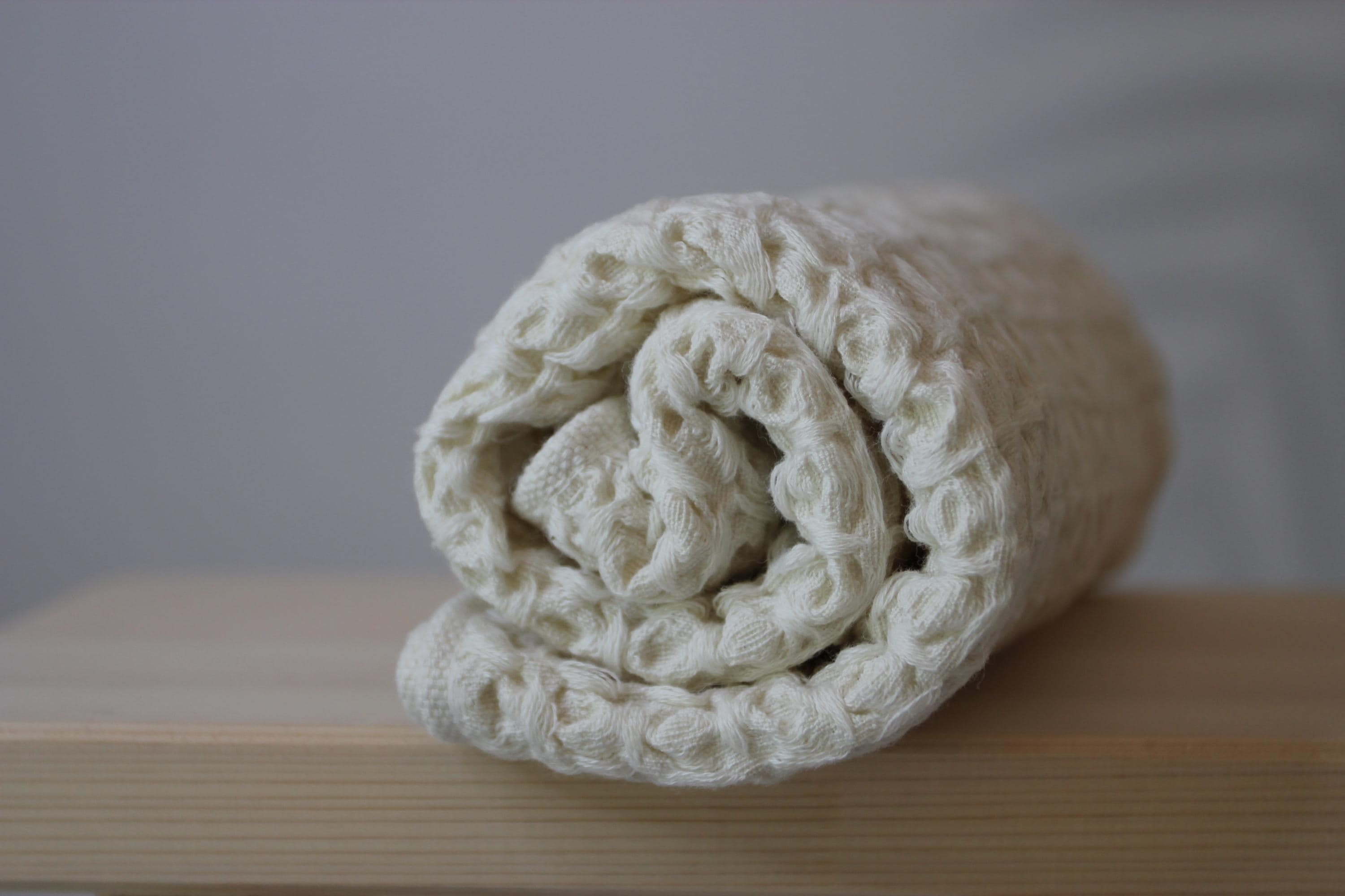 Cotton Linen Waffle Hand Towel  Imabari Japanese Towel, Made in Japan