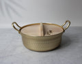Japanese Shallow Pot 18cm with Wooden Lid  Aluminum Saucepan | Made in Japan Craftsman Cookware | Lightweight Pot | Minimalist Kitchen
