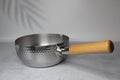 Japanese Yukihira Pot 18cm / 22cm  Hammered Stainless Steel Saucepan with Wooden Handle | Made in Japan | All Stove Compatible Cookware