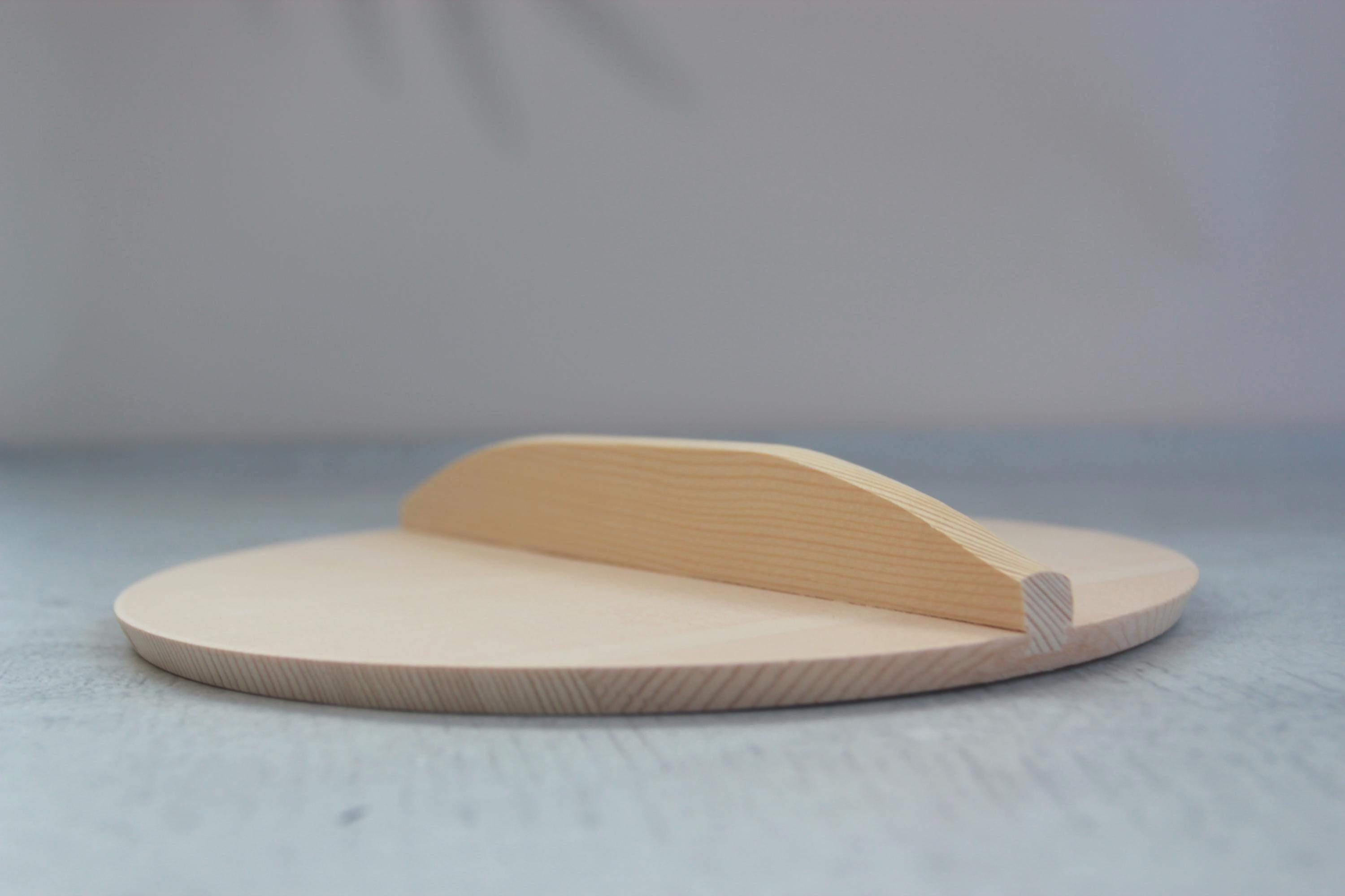 Japanese Wooden Drop Lid (Otoshibuta) | Simmer Lid | Spruce Wood | Made in Japan | 16cm, 18cm, 20cm