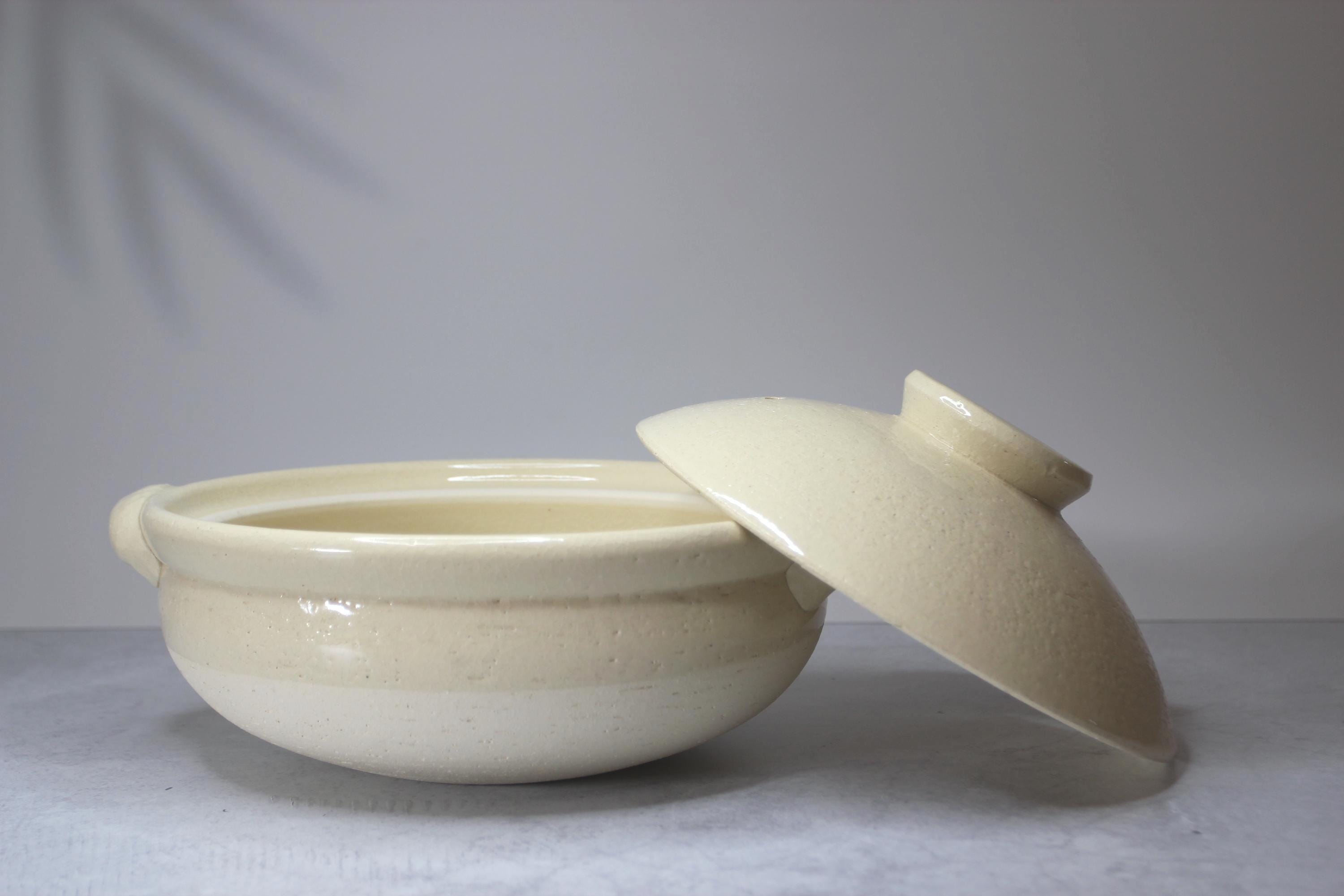 Large Ko-Iga Donabe Japanese Clay Pot | Gas, Oven, Microwave Safe