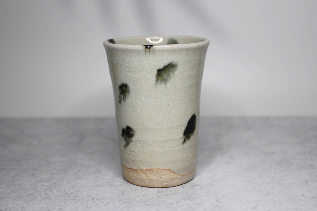 Handmade Shigaraki Ware Tea Cup: Japanese Ceramic Tumbler, 250ml