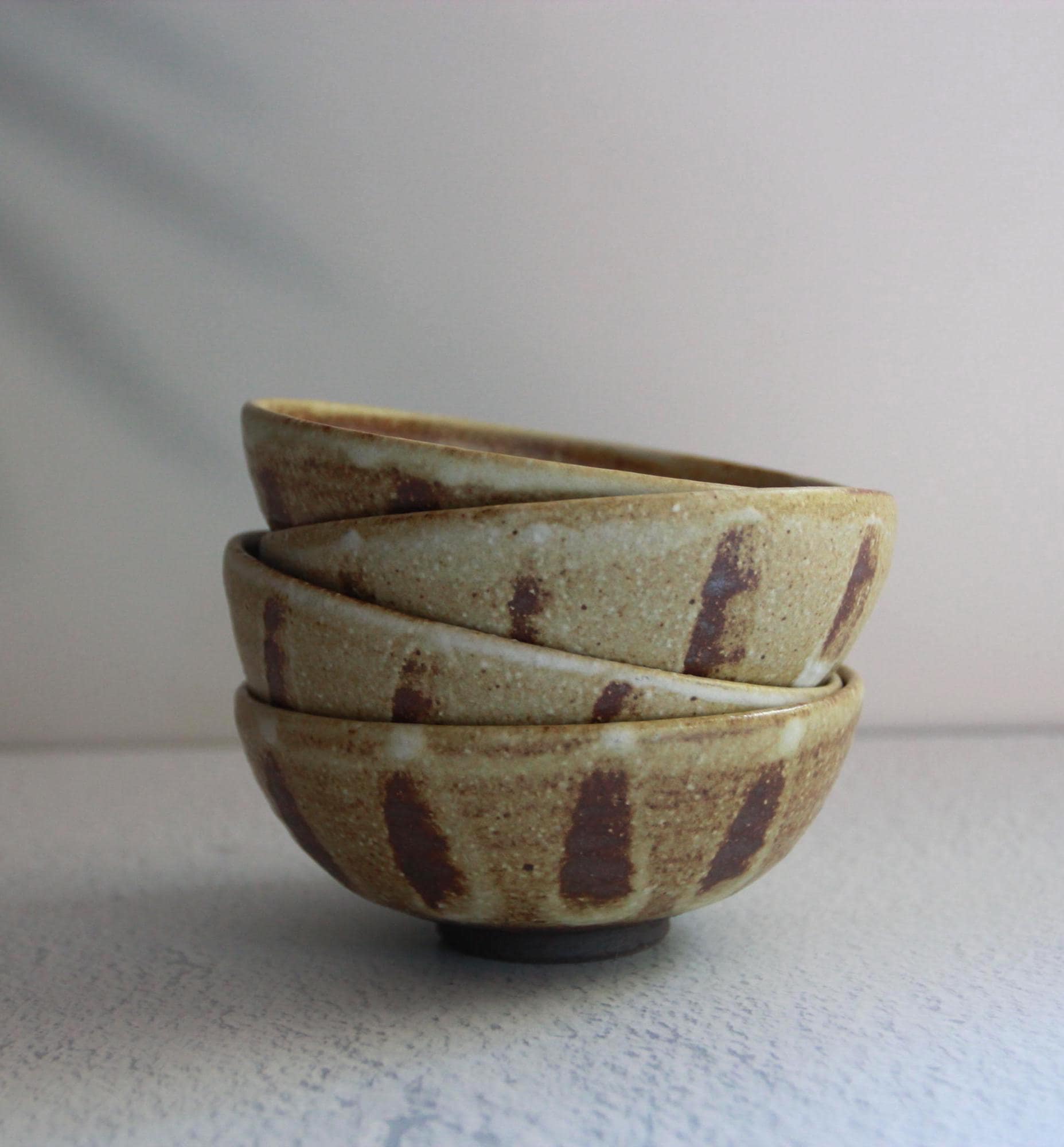 Handmade Shigaraki Ware Rice Bowl: Rustic Japanese Ceramic Tableware
