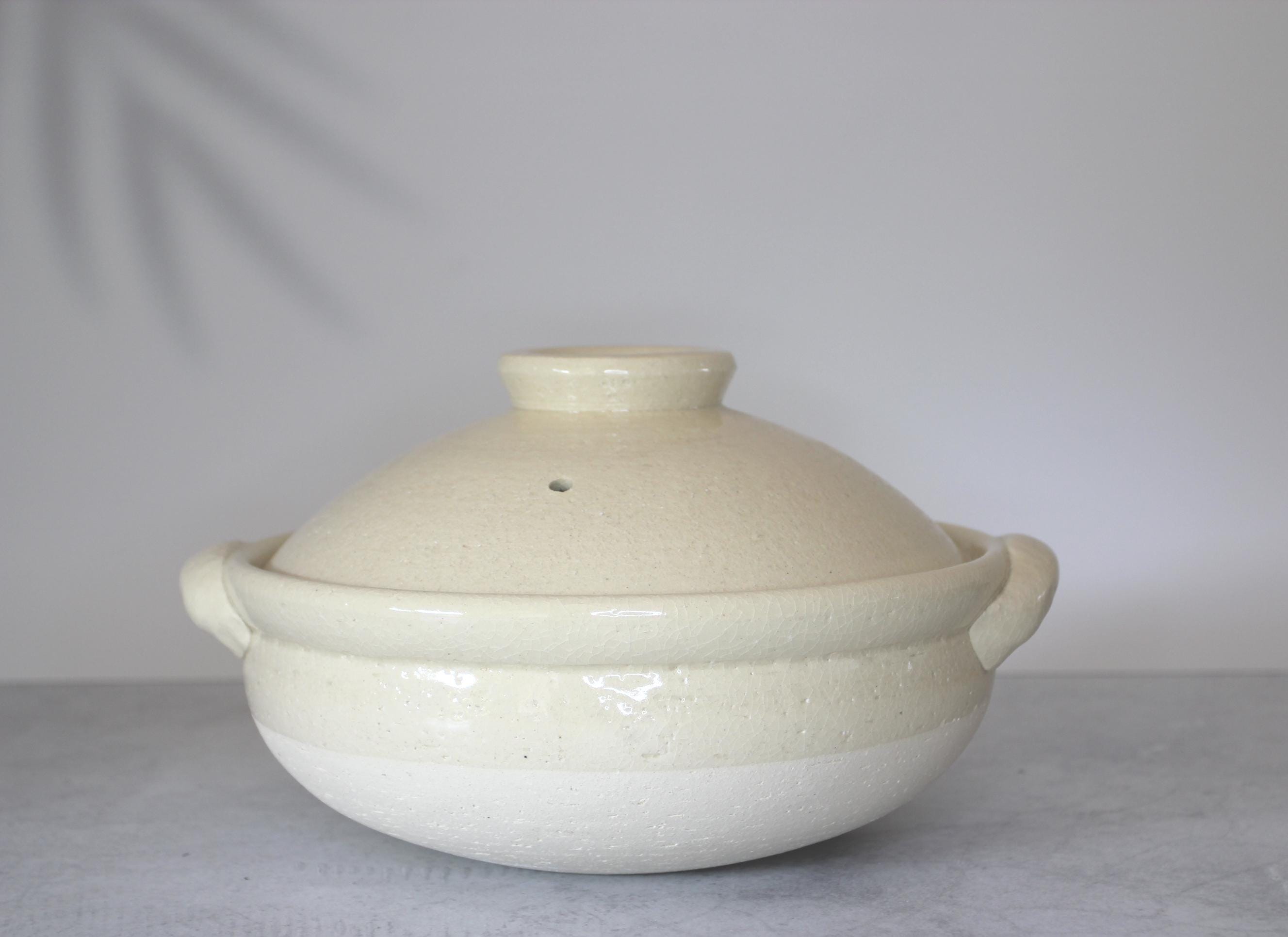 Large Ko-Iga Donabe Japanese Clay Pot | Gas, Oven, Microwave Safe