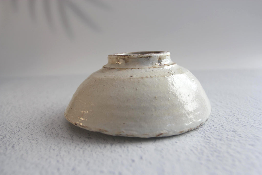 Handmade Shigaraki Ware Bowl: Ishime-Kohiki Glazed Japanese Pottery