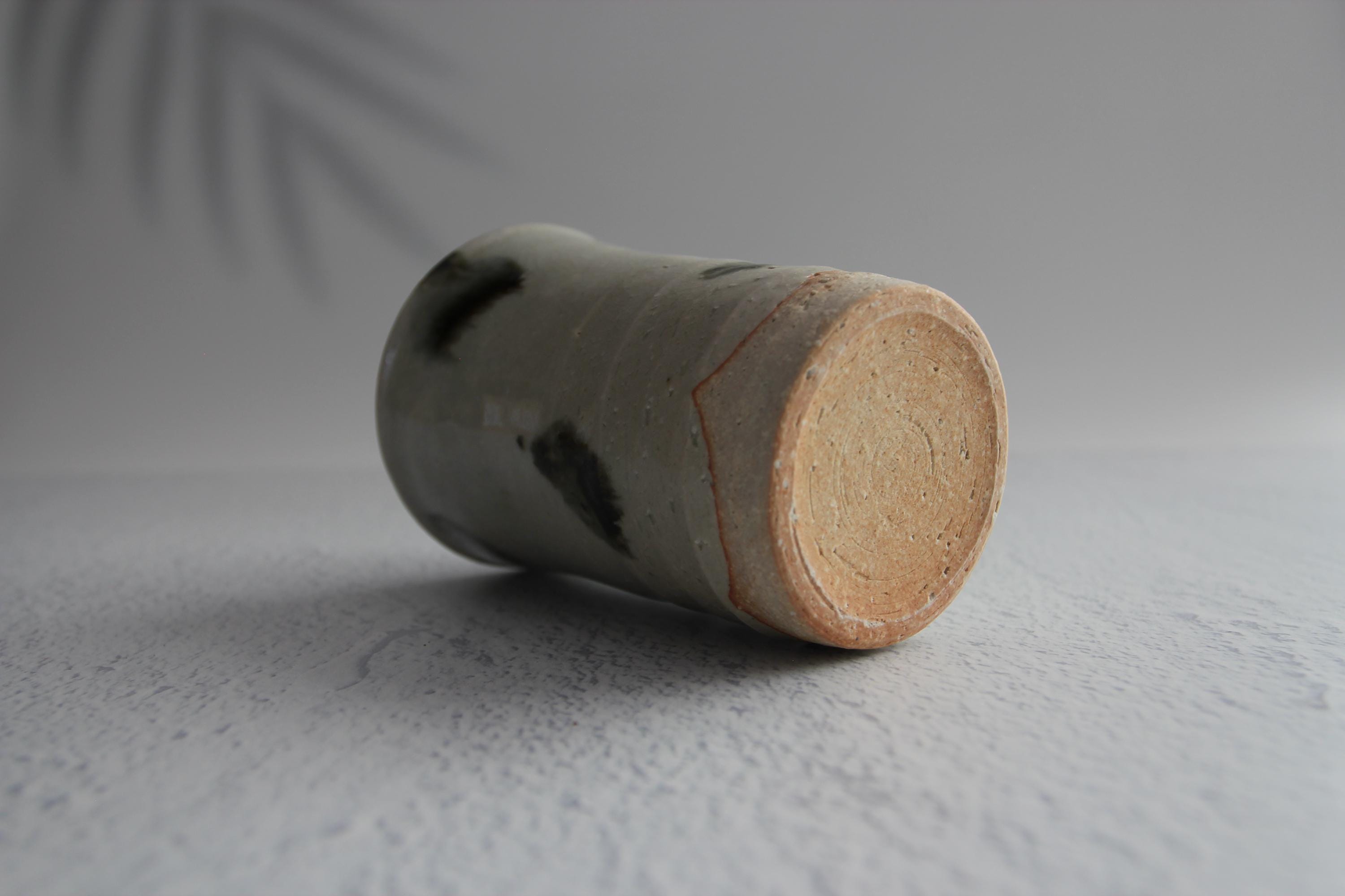 Handmade Shigaraki Ware Tea Cup: Japanese Ceramic Tumbler, 250ml