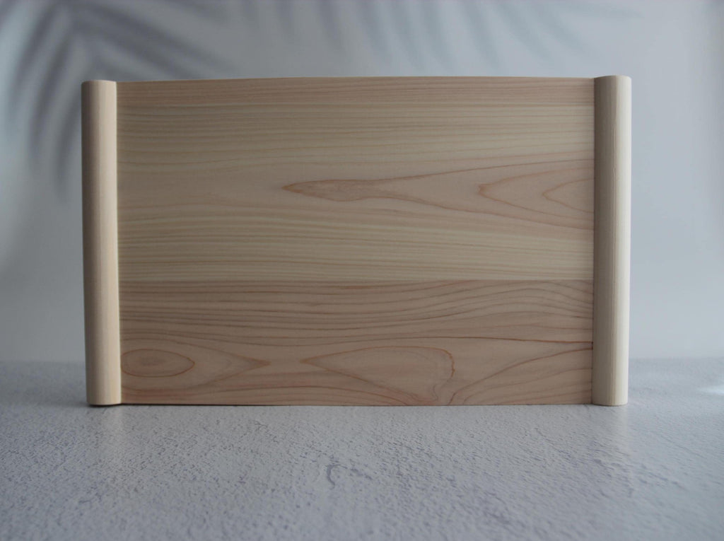 Made in Japan Hinoki Floating Cutting Board | Reversible Wooden Chopping Board with Raised Cleats | Available 3 Sizes
