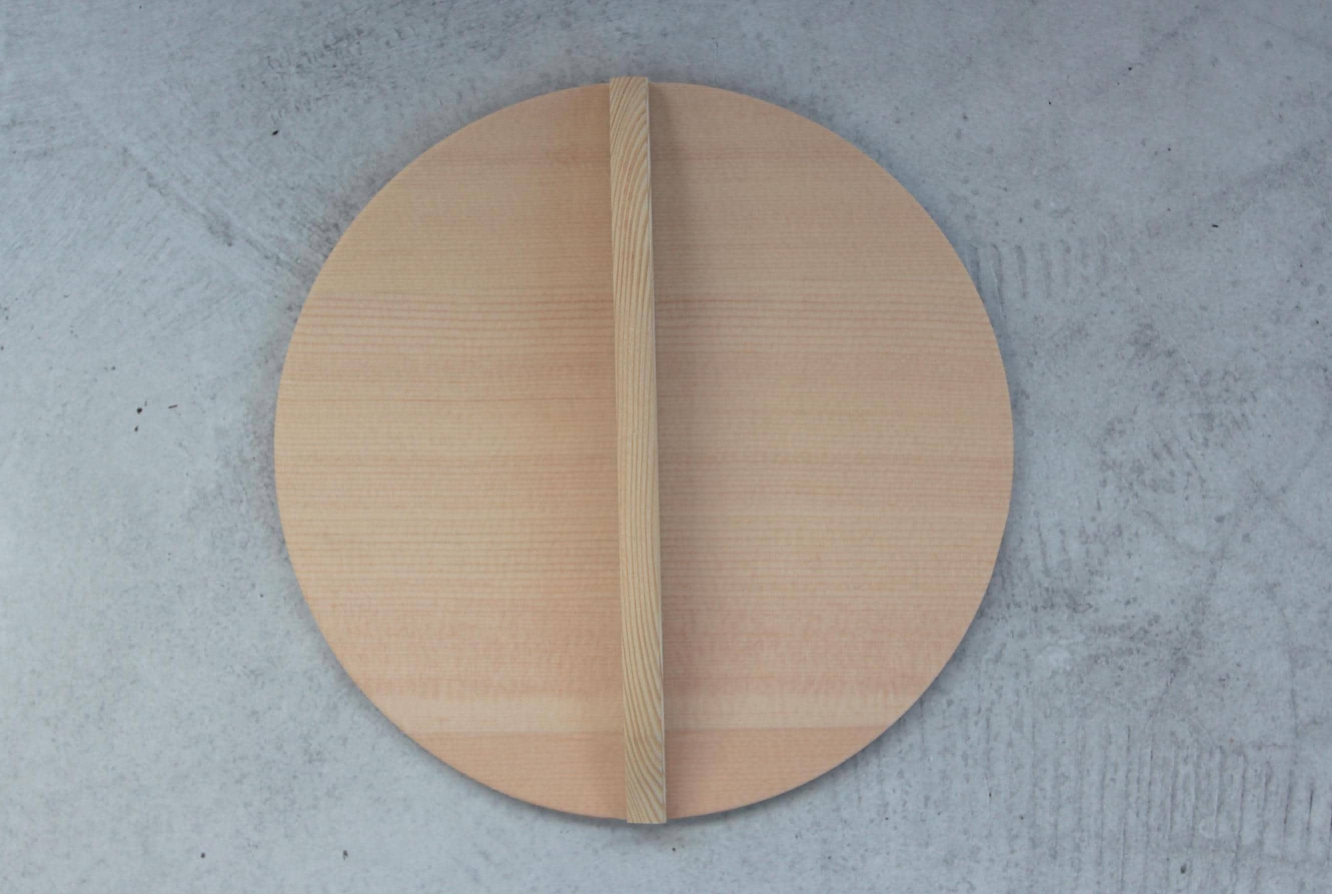 Japanese Wooden Drop Lid (Otoshibuta) | Simmer Lid | Spruce Wood | Made in Japan | 16cm, 18cm, 20cm