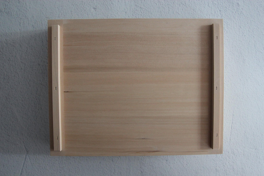 Wooden Dumpling Box with Lid | Japanese Spruce Gyoza Tray, Stackable Pasta Keeper