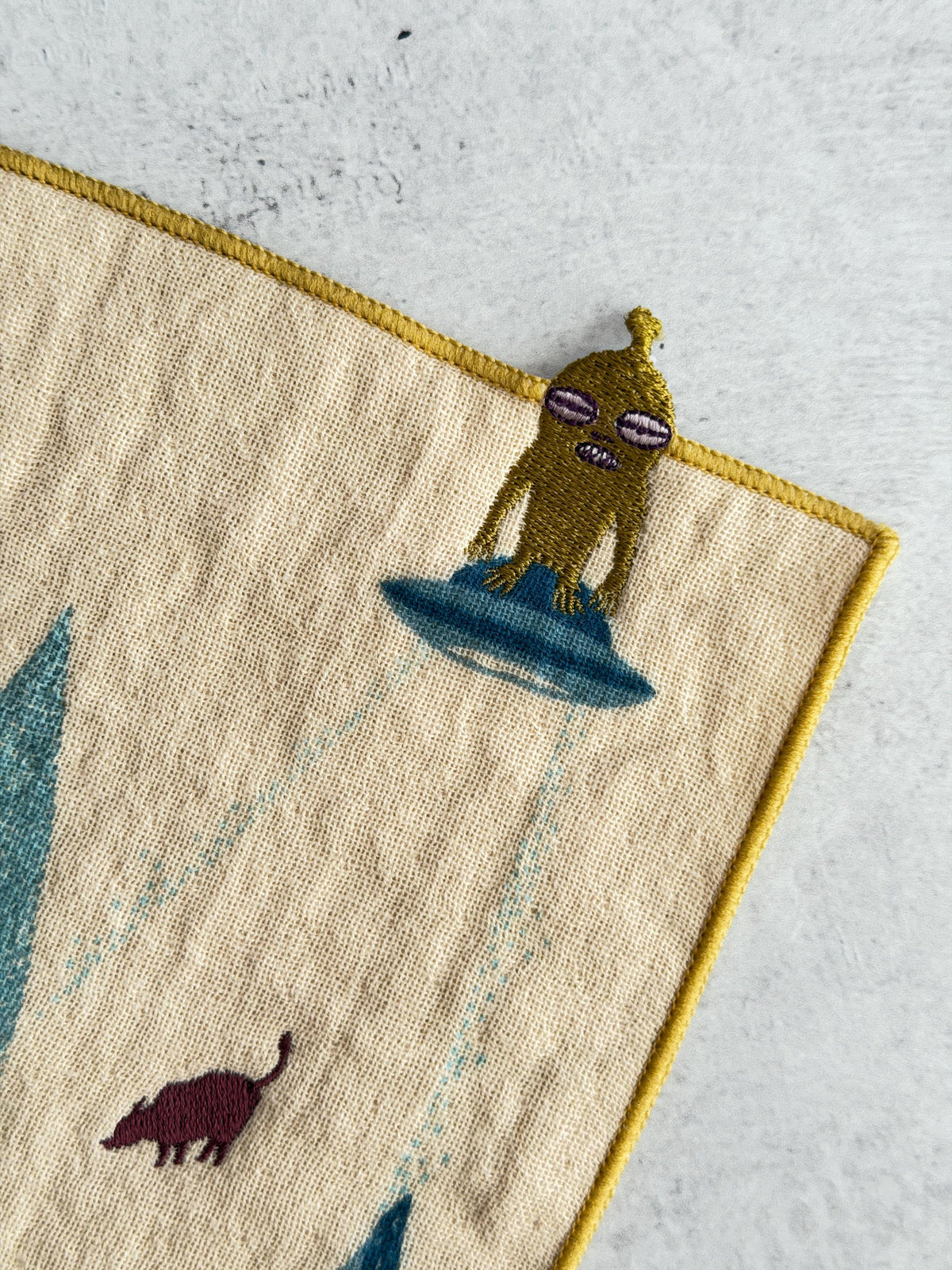 Embroidered Cotton Handkerchief Pocket : moritaMiW Japanese Pocket Hanky