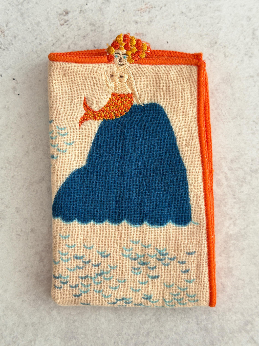 Embroidered Cotton Handkerchief Pocket : moritaMiW Japanese Pocket Hanky