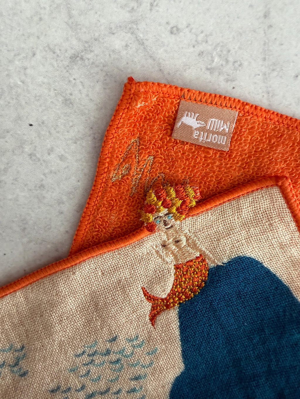Embroidered Cotton Handkerchief Pocket : moritaMiW Japanese Pocket Hanky