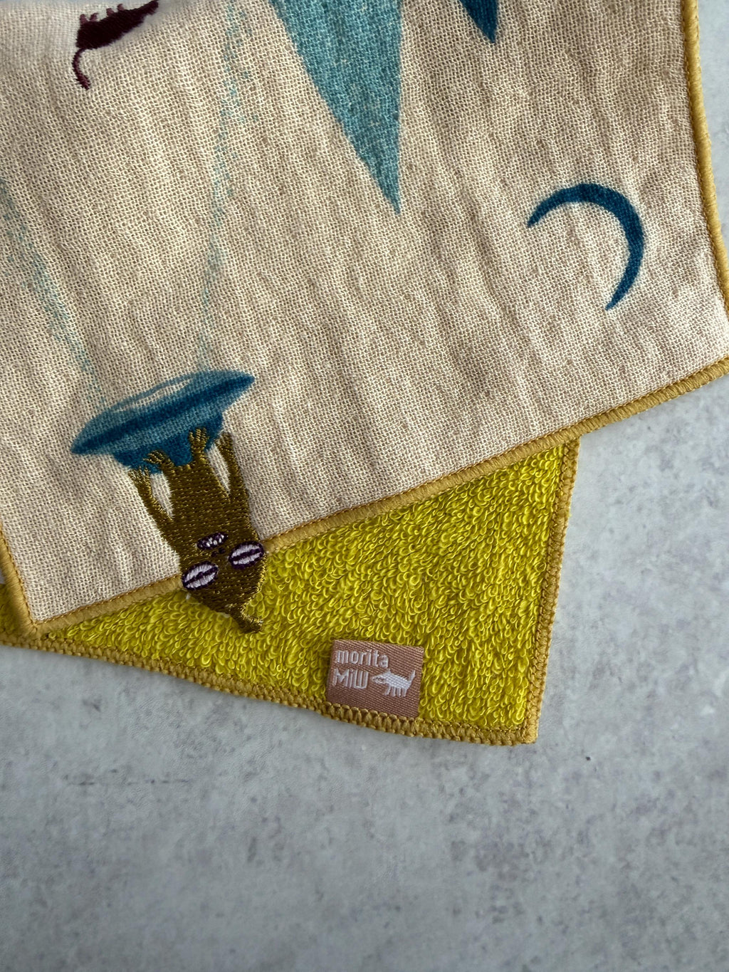 Embroidered Cotton Handkerchief Pocket : moritaMiW Japanese Pocket Hanky