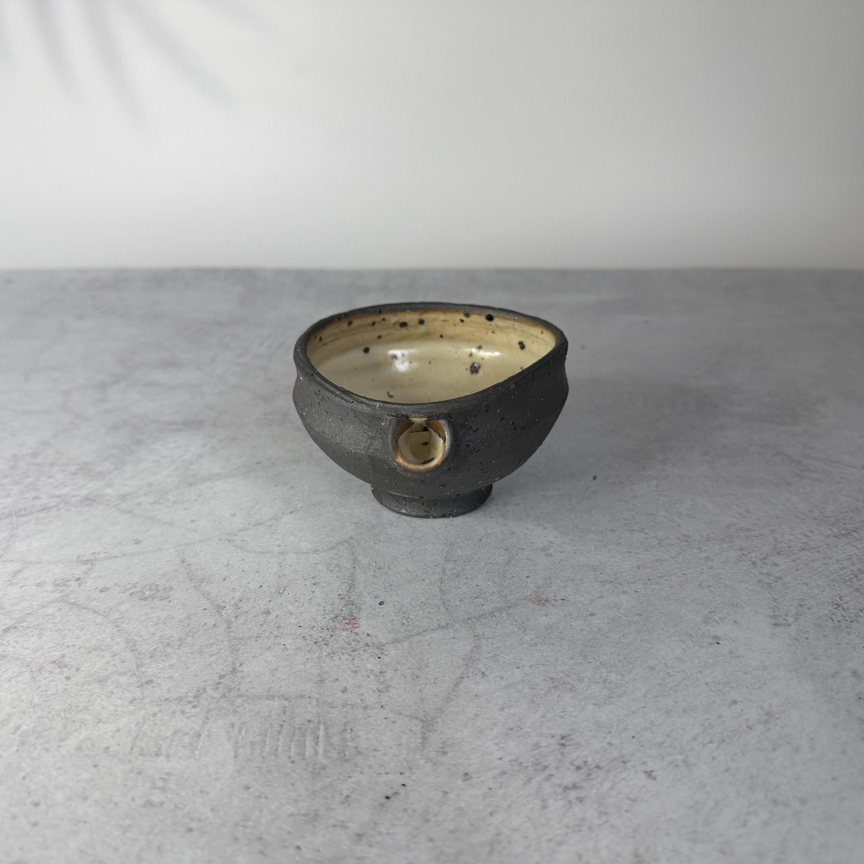 Shigaraki Katakuchi Pouring Vessel | Handmade Japanese Pottery | Unglazed Iron Powder Clay Pourer | Rustic Sauce & Dressing Pitcher