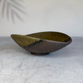 Shigaraki Hechimon Green Drip Bowl | Handmade Japanese Pottery Serving Bowl | Wabi Sabi Ceramic Bowl | Artisan Stoneware Made in Japan