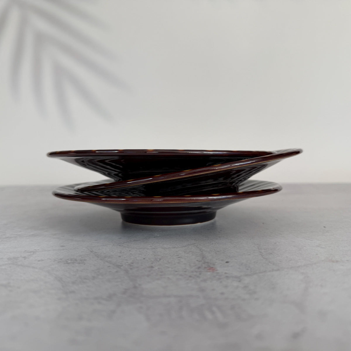 Mino Ware Fuokasu Ame Wan Niju Plate  Japanese Ceramic Serving Plate, Sushi Plate, Appetizer Dish, Made in Japan