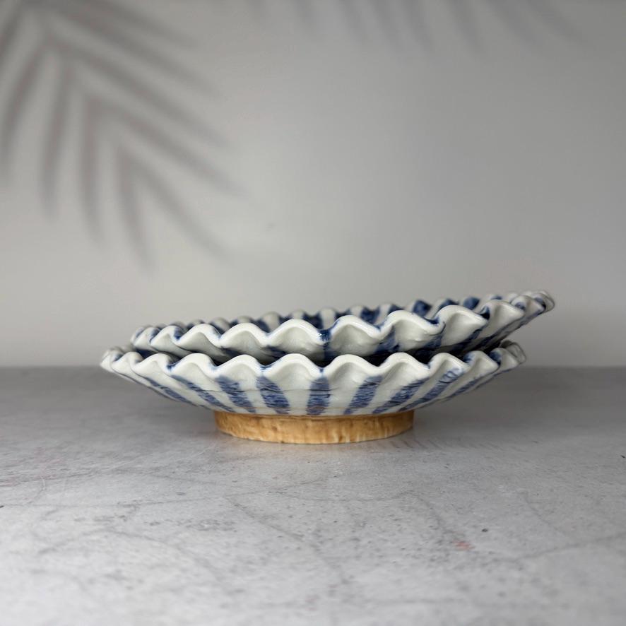 Mino Ware Ash Glaze Goss Juco Plate  Japanese Ceramic Serving Plate, Rustic Pottery Platter, Made in Japan