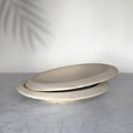 Mino Ware Porto 24cm Pasta Plate  Silk Robe Japanese Ceramic Plate, Wide Pasta Bowl, Made in Japan