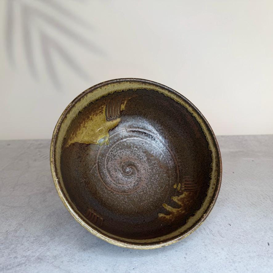 Minoyaki Bizen-Style Takahama-don Bowl | Japanese Pottery | Mino Ware | 17cm Donburi Bowl | Made in Japan