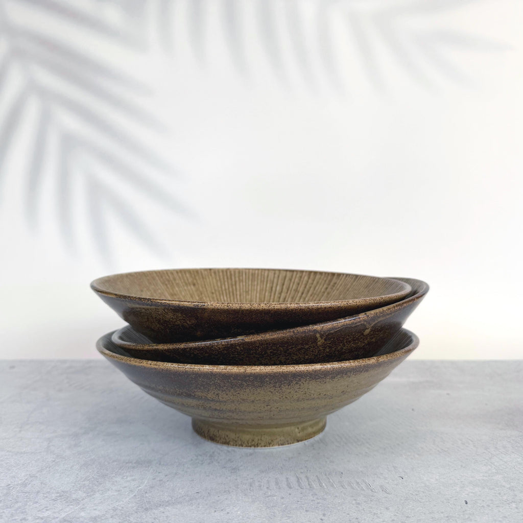 Mino Ware Kuchiba Donburi Bowl  Large Japanese Ceramic Rice Bowl, Made in Japan