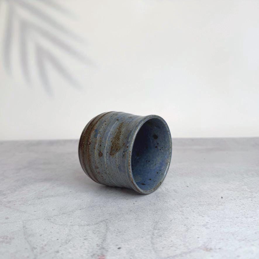 Japanese Yunomi Cup I Minoyaki Ao Kairagi Sushi Teacup I Made in Japan