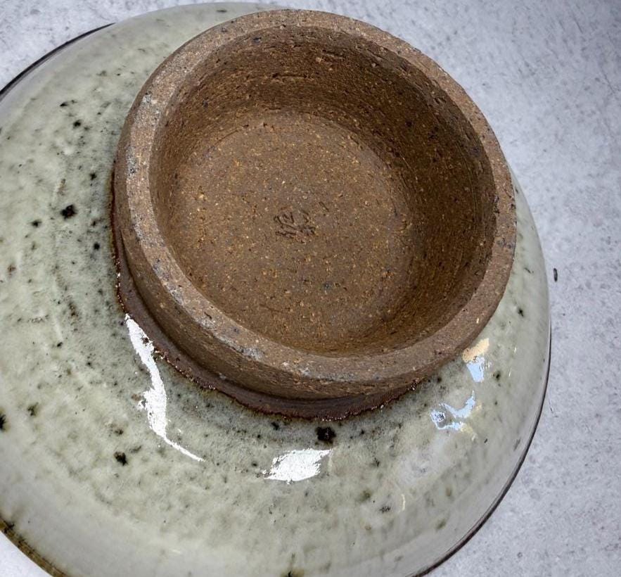 Shigaraki Ware Footed Hagi Iron Roll Dish | Handmade Japanese Ceramic Serving Bowl | Wabi Sabi Stoneware | Made in Japan