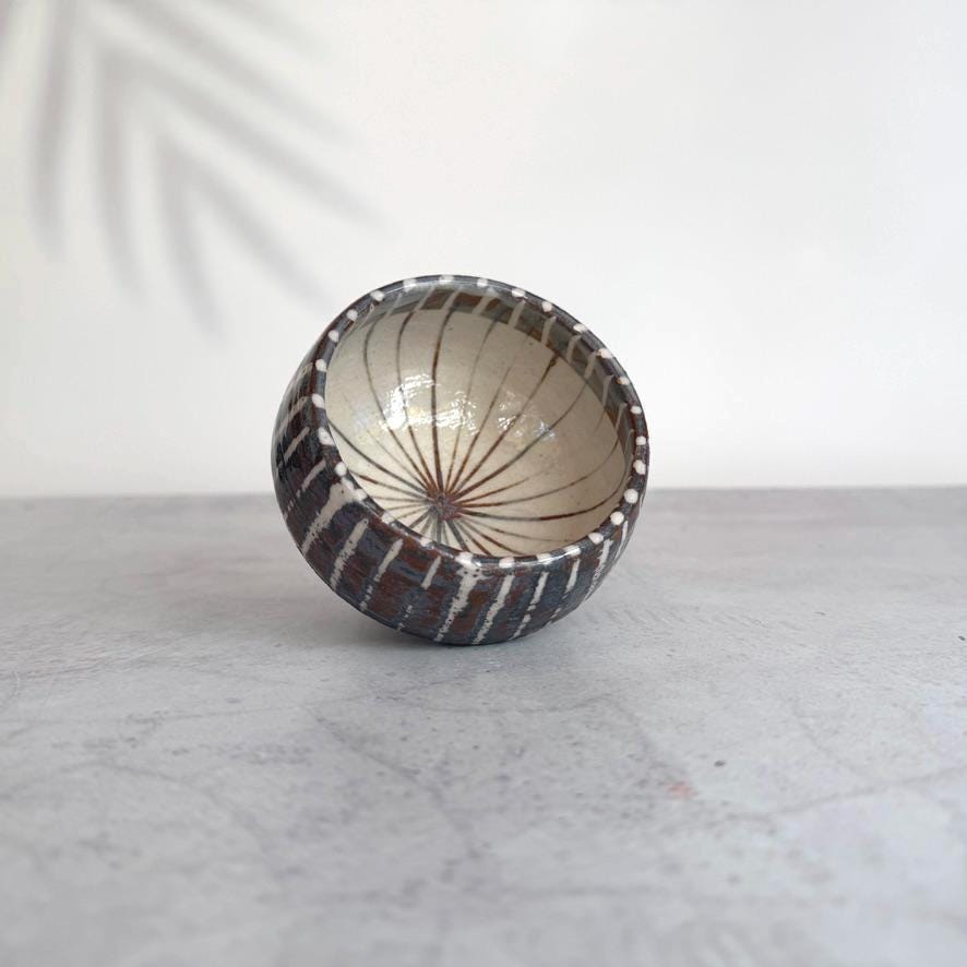 Minoyaki Rusty Jyukusa Japanese Tea Cup | Rustic Mino Ware | Handmade-Style Japanese Pottery Teacup