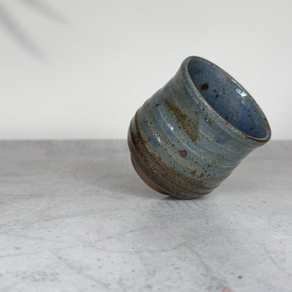 Japanese Yunomi Cup I Minoyaki Ao Kairagi Sushi Teacup I Made in Japan